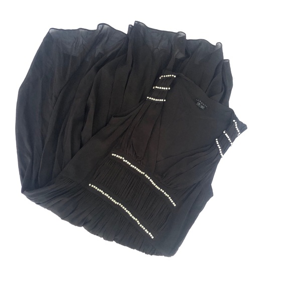 THEORY BLACK MIDI SLEEVELESS DRESS - Picture 2 of 12